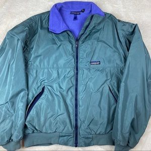 Vintage PATAGONIA windbreaker warm up zip up L